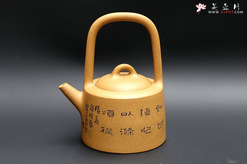 紫砂壶图片：曼生提梁 - 宜兴紫砂壶网