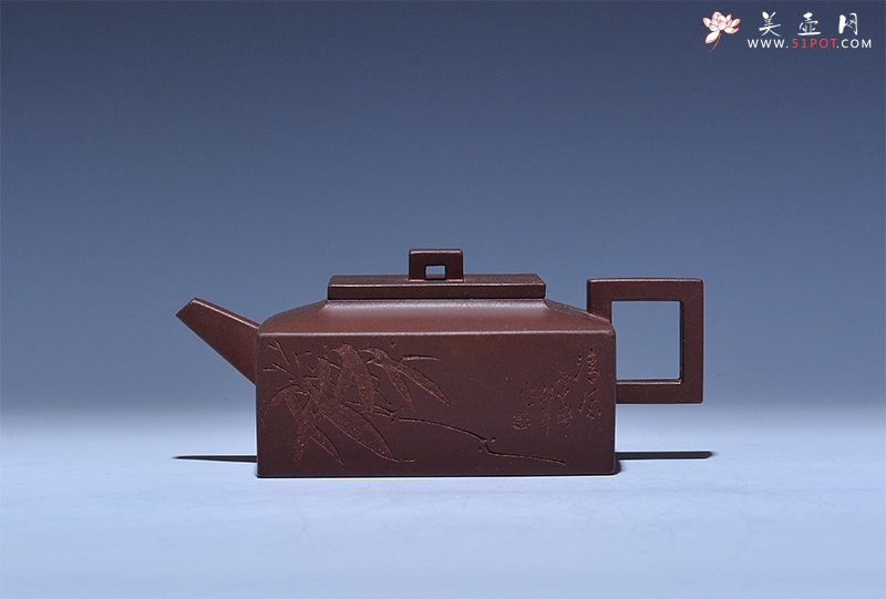 紫砂壶图片：紫玉金方 - 宜兴紫砂壶网