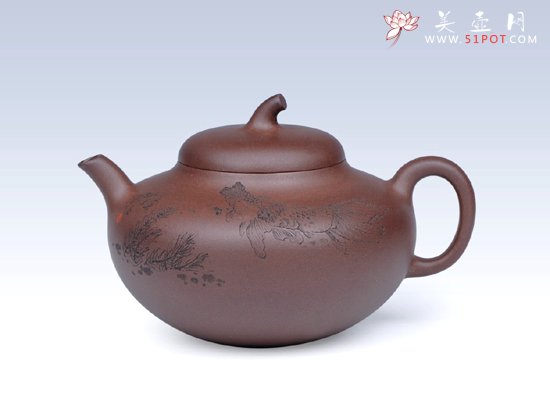 紫砂壶图片：茄段1 - 宜兴紫砂壶网