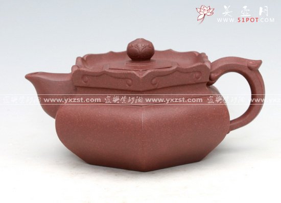 紫砂壶图片：如意僧帽 - 宜兴紫砂壶网