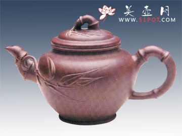 紫砂壶图片：小型竹节 - 宜兴紫砂壶网