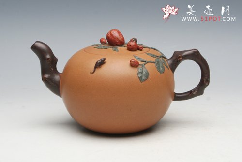紫砂壶图片：段泥枣子 - 宜兴紫砂壶网