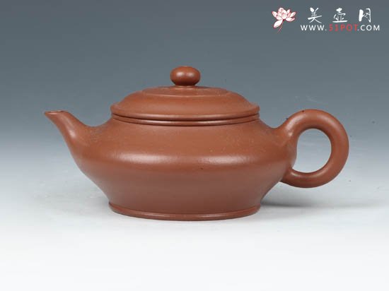 紫砂壶图片：虚扁  220cc - 宜兴紫砂壶网
