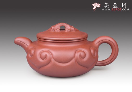 紫砂壶图片：仿古如意 - 宜兴紫砂壶网