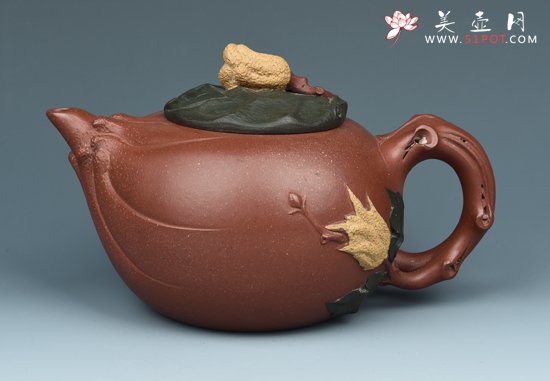 紫砂壶图片：佛手壶 - 宜兴紫砂壶网