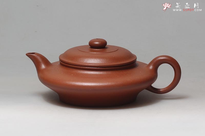 紫砂壶图片：书扁壶 - 宜兴紫砂壶网