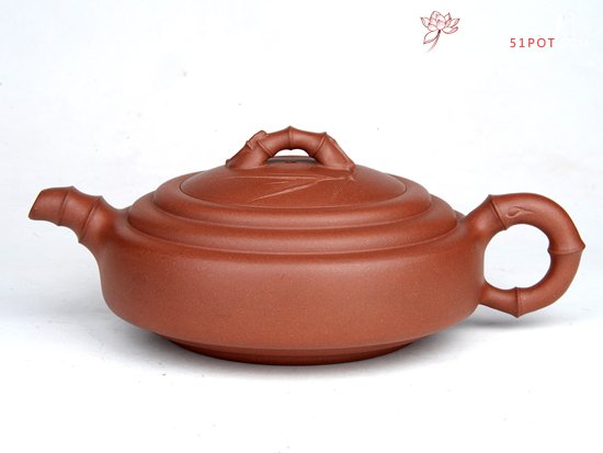紫砂壶图片：扁竹鼓 - 宜兴紫砂壶网