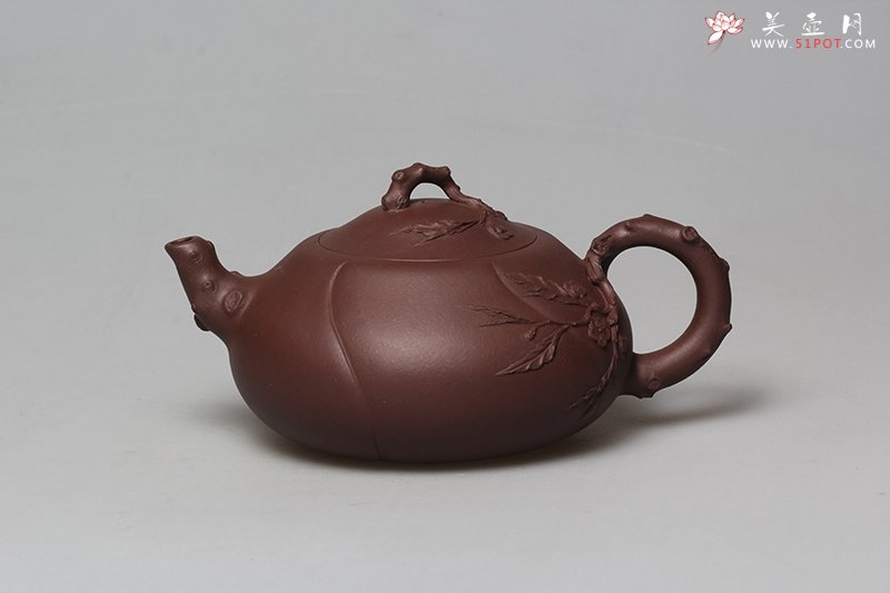 紫砂壶图片：盛世桃花红 - 宜兴紫砂壶网