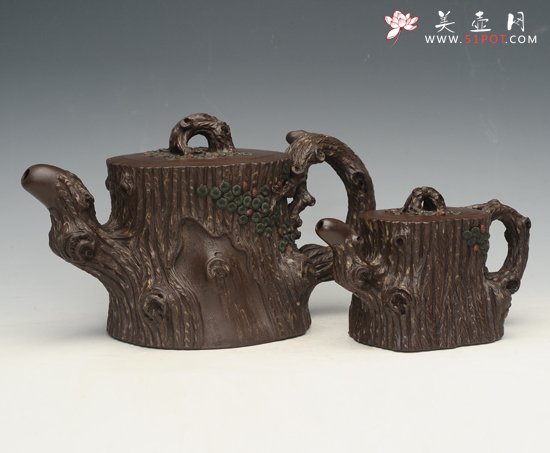 紫砂壶图片：锦松 - 宜兴紫砂壶网