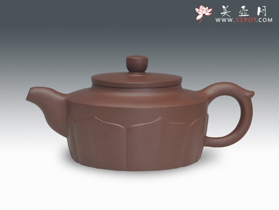 紫砂壶图片：菱花壶 - 宜兴紫砂壶网