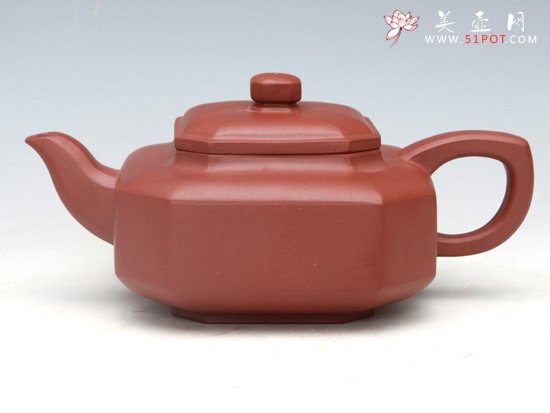 紫砂壶图片：四面八方（底槽清）400ML - 宜兴紫砂壶网