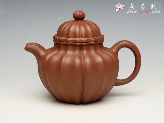 紫砂壶图片：菱花掇球 - 宜兴紫砂壶网