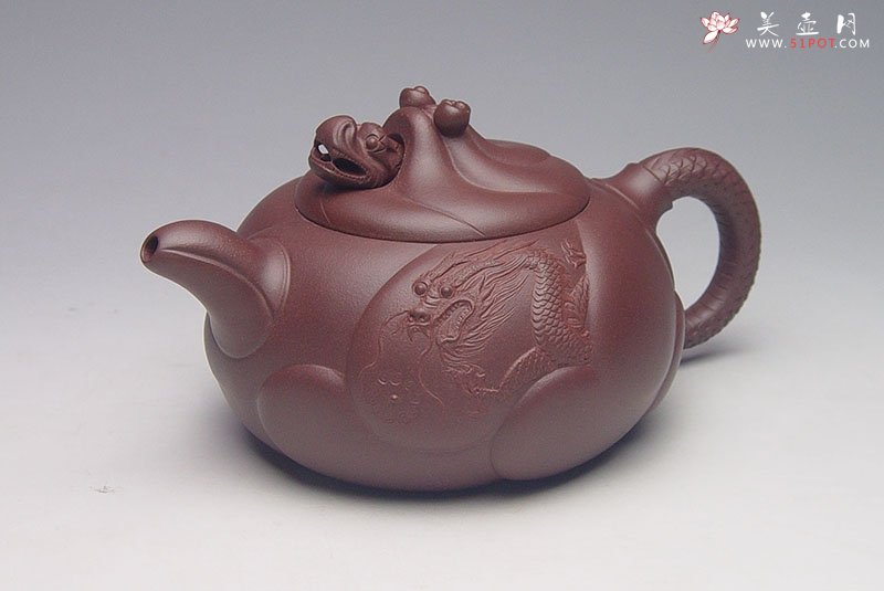 紫砂壶图片：鱼化龙 - 宜兴紫砂壶网