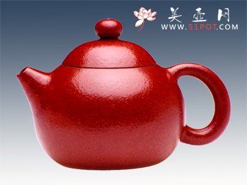 紫砂壶图片：朱泥文旦 - 宜兴紫砂壶网