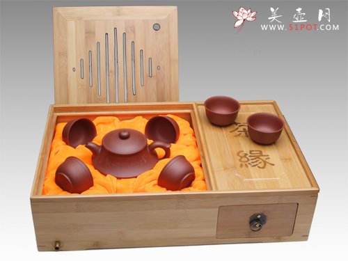 紫砂壶图片：合欢套壶 - 宜兴紫砂壶网