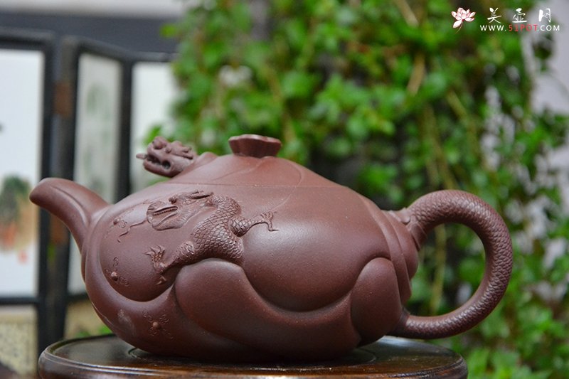 紫砂壶图片：鱼化龙 - 宜兴紫砂壶网