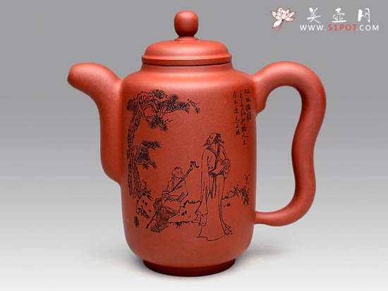 紫砂壶图片：大集思  泥料：原矿清水泥  容量：800CC - 宜兴紫砂壶网