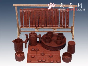 紫砂壶图片：文韬武略 - 宜兴紫砂壶网