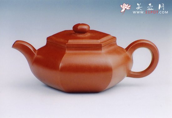 紫砂壶图片：六方 - 宜兴紫砂壶网