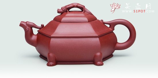 紫砂壶图片：六方螭龙 - 宜兴紫砂壶网