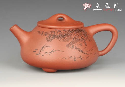 紫砂壶图片：景洲石瓢 - 宜兴紫砂壶网