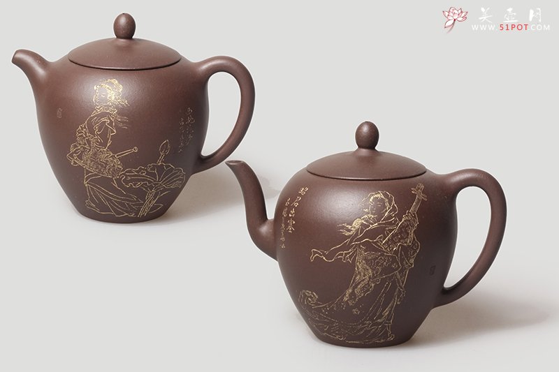 紫砂壶图片：四大美人之西施浣纱、昭君出塞 - 宜兴紫砂壶网