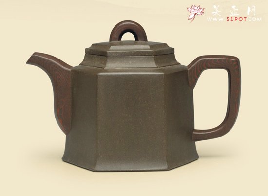 紫砂壶图片：木然钟情 - 宜兴紫砂壶网