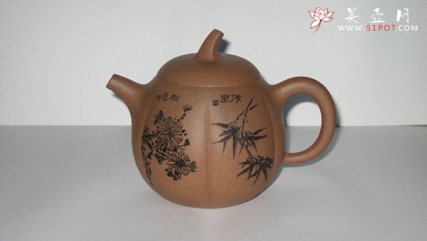 紫砂壶图片：瓜蔓 - 宜兴紫砂壶网