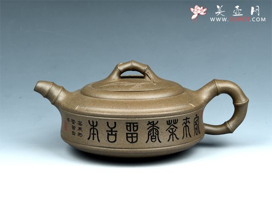 紫砂壶图片：扁竹 - 宜兴紫砂壶网