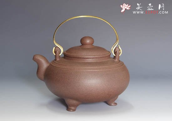 紫砂壶图片：大袍提梁 - 宜兴紫砂壶网