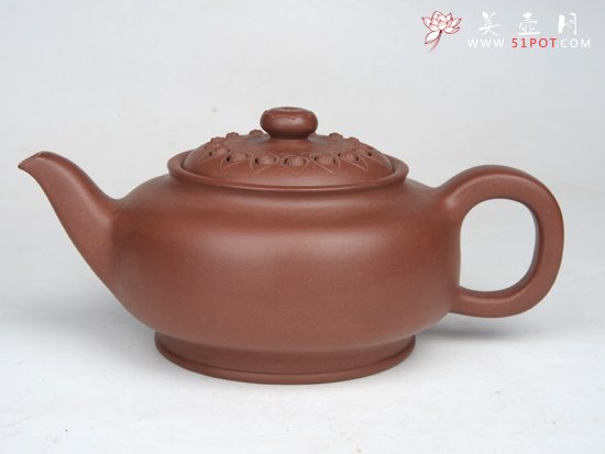 紫砂壶图片：银葵（大）  50... - 宜兴紫砂壶网