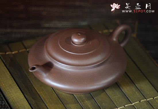 紫砂壶图片：虚扁 - 宜兴紫砂壶网