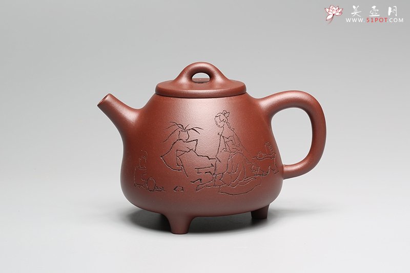 紫砂壶图片：高子冶石瓢 天津美术学院杨沛璋教授书画 - 宜兴紫砂壶网