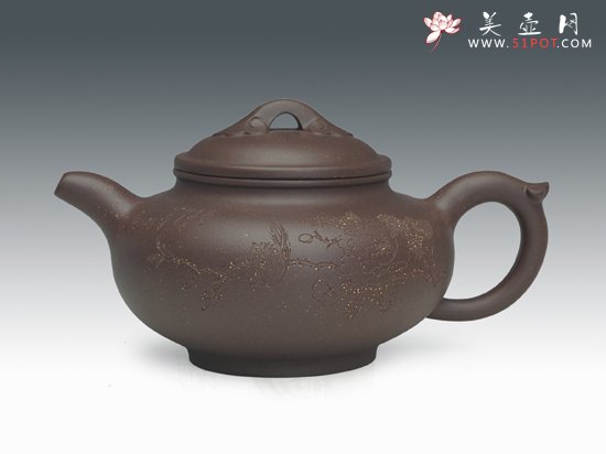 紫砂壶图片：喜上眉梢 - 宜兴紫砂壶网