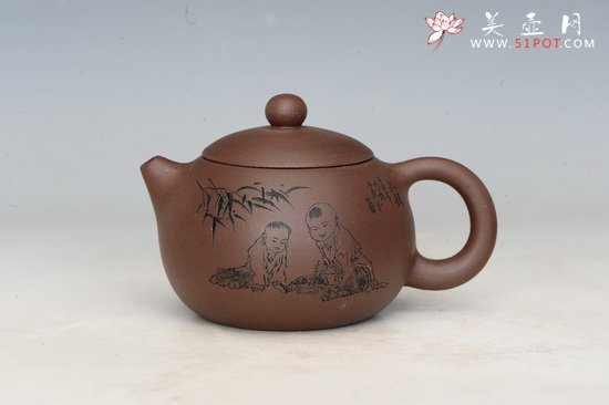 紫砂壶图片：倒把西施 - 宜兴紫砂壶网