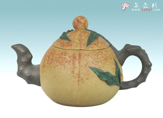 紫砂壶图片：猴桃 160CC - 宜兴紫砂壶网
