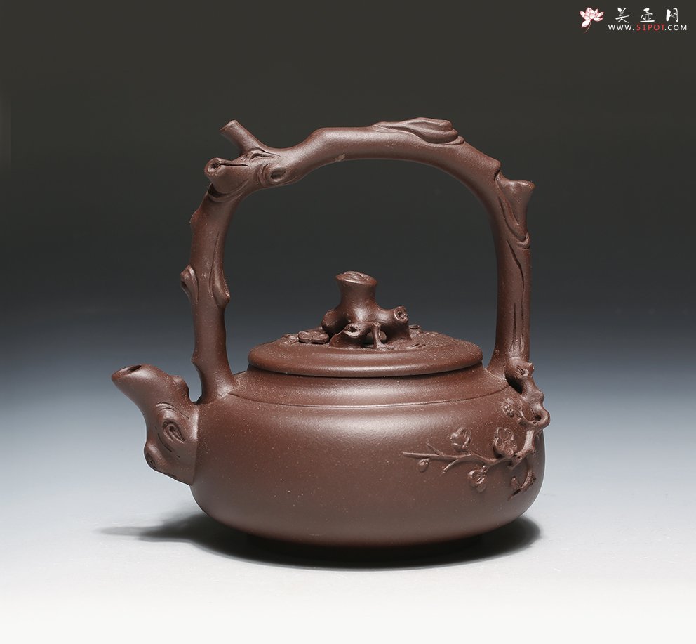 紫砂壶图片：新梅叶蕊 - 宜兴紫砂壶网
