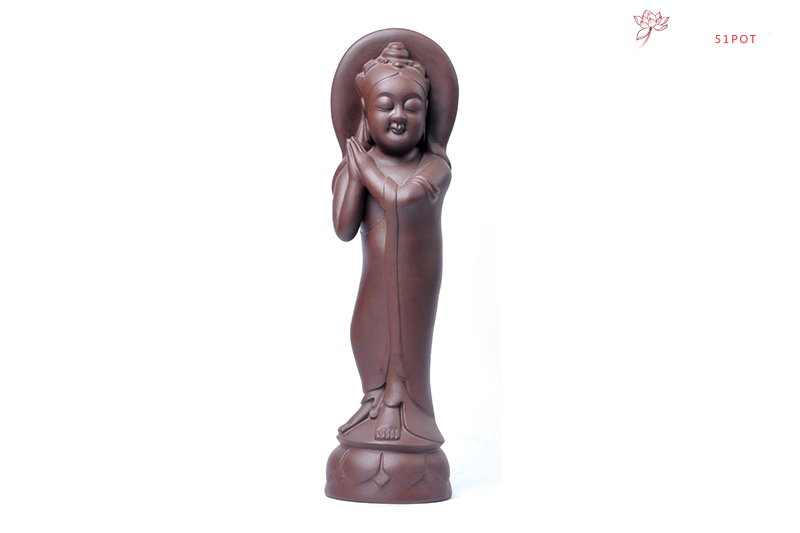 紫砂壶图片：供养菩萨 - 宜兴紫砂壶网