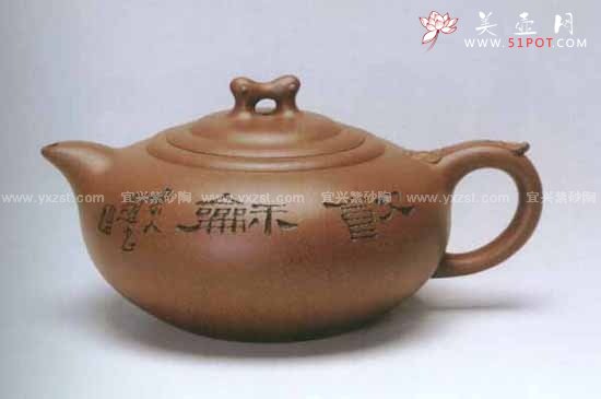 紫砂壶图片：称心如意壶 - 宜兴紫砂壶网