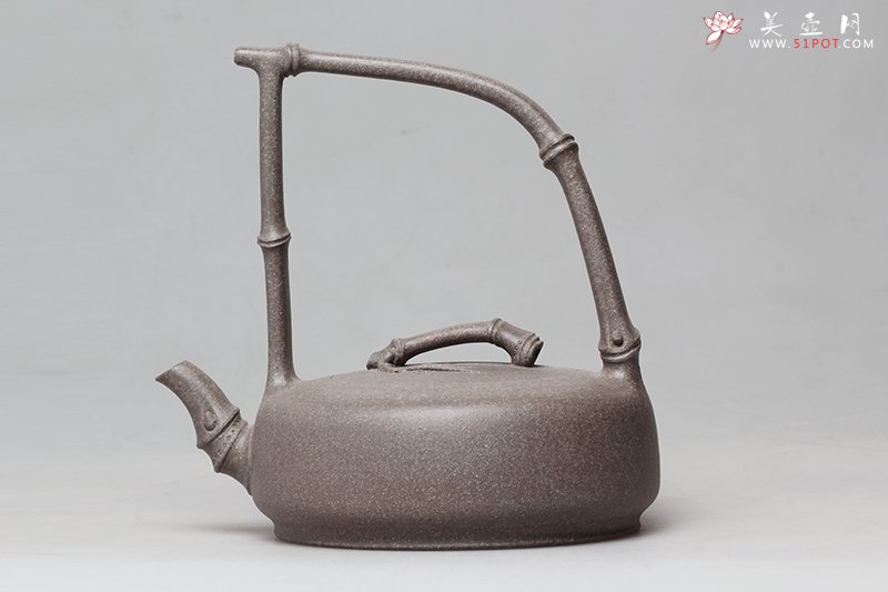 紫砂壶图片：雅竹提梁 - 宜兴紫砂壶网