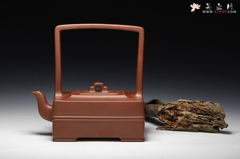 紫砂壶图片：智足提梁 - 宜兴紫砂壶网