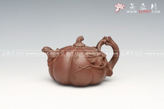 紫砂壶图片：南瓜 - 宜兴紫砂壶网