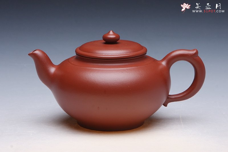 紫砂壶图片：笑樱壶 大红袍 - 宜兴紫砂壶网