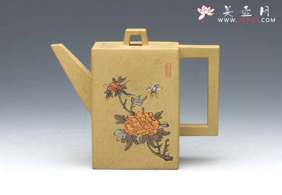 紫砂壶图片：砖方 - 宜兴紫砂壶网