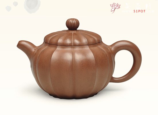 紫砂壶图片：菱花如意 - 宜兴紫砂壶网