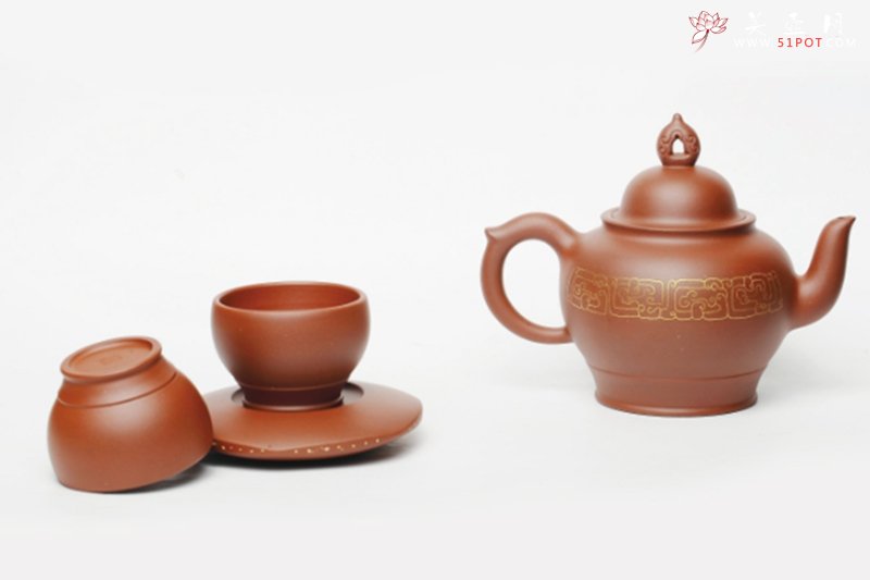 紫砂壶图片：悟（套壶照片） - 宜兴紫砂壶网