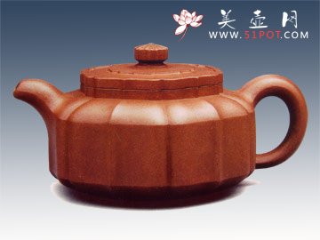 紫砂壶图片：六方筋纹 - 宜兴紫砂壶网