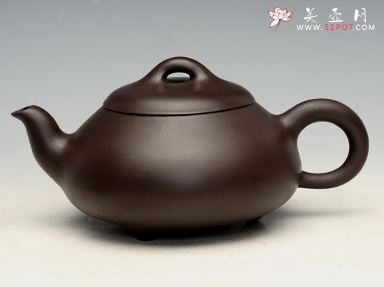 紫砂壶图片：石瓢（高黑） - 宜兴紫砂壶网