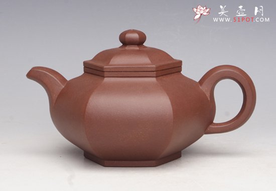 紫砂壶图片：藏六方壶 - 宜兴紫砂壶网