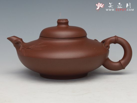 紫砂壶图片：竹节合欢壶（程艳 ... - 宜兴紫砂壶网